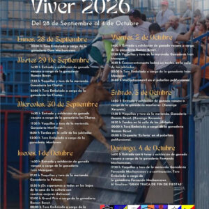 TOROS VIVER DEL 28 SEPTIEMBRE AL 4 DE OCTUBRE 2026